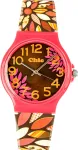 Naiste kell Chic-Watches UC013, retro stiil lillemustriga