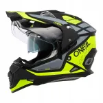 Must-kollane mootorrattakiiver O'Neal Sierra R M, enduro ja ATV jaoks