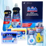 FINISH n&otilde;udepesumasina hoolduskomplekt: 2 soola, 2 puhastusvahendit, 2 v&auml;rskendajat