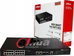 V&otilde;rgul&uuml;liti Dahua PFS4218-16ET-240, 16 PoE SFP pistikut, 19" rack, 1U