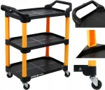 T&ouml;&ouml;kodade k&auml;ru Vorel 81863, 3 riiulit, 120 kg