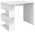 Kirjutuslaud riiuliga STERN T-12, 90 cm, valge