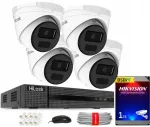 4-kaamera 4MPX IPC-T241H-C HiLook Hikvision NVR PoE IP videovalve komplekt