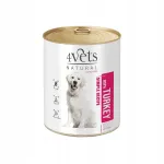 4Vets Natural kalkunilihaga koerte konserv, 800 g