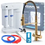 AQUAPHOR MORION RO 101S veefilter kuldse mati pinnaga k&ouml;&ouml;gisegistiga