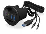 USB-jaotur ICY BOX IB-HUB1404A, 2x USB 3.0, 1x USB 3.0 Type-C, heliliides, lauakasutuseks