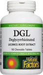 Toidulisand Natural Factors DGL lagritsa ekstrakt, 90 pastilli