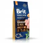 Kuiv koeratoit Brit Premium By Nature Adult Medium kana 15kg