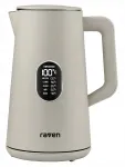 Elektriline veekeetja RAVEN EC024S, 1,5 l, 1800 W, temperatuuri reguleerimisega, hall