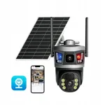 V&auml;lis 4K HD p&auml;ikeseenergia kaamera, 6MP, kaks objektiivi, 4G LTE, SIM-kaart