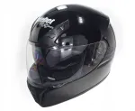 Safebet HF-125A motorrattakiiver, must, S suurus, pol&uuml;karbonaat, DOT FMVSS 218
