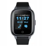 Nutikell GPS 4G Wonlex KT17S-F, must, SOS-funktsiooniga