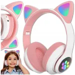 Juhtmevabad k&otilde;rvaklapid kassik&otilde;rvanuppudega, Bluetooth, LED RGB, lastele