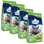 Kuivtoit kassidele PREVITAL kalkunilihaga, 1,4 kg, 4 tk