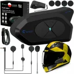Mootorratta interkom NOECI GOCOM4, 1200 m, Bluetooth, FM raadio