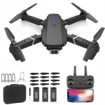 Droon kahe 4K HD kaameraga, kaugjuhtimispuldiga, RC, WiFi, 100 m, 3 akut
