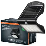 LED prožektor p&auml;ikesepatareiga, liikumisanduriga, 4W, 4000K, must, IP65