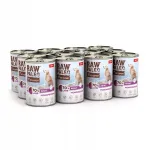RAW PALEO Adult m&auml;rg koeratoit lambalihaga, 12 x 400 g
