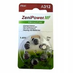 Kuuldeaparaadi patareid ZeniPowerMF 312, 1,45V, 6 tk.