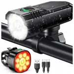 Jalgratta lamp ees ja taga 1000 lm 2000 mAh 15 režiimi