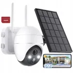 V&auml;litingimustes p&auml;ikeseenergial t&ouml;&ouml;tav IP WiFi-kaamera, 360&deg; PTZ, p&auml;ikesepatareiga