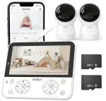 Videolikamera 5,5" 4MP, 2 WiFi-kaamerat, 4000 mAh aku, 4X suum