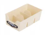 Plastikust kontorisahtli organiseerija Bentom S 22x13,5 cm, kreemikas