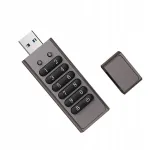 Kr&uuml;pteeritud USB m&auml;lupulk 128GB, klaviatuuriga, USB 3.1, AES256