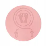 TPE roosa libisemiskindel spordimatt, 60x60x0,6 cm