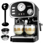 Kohvimasin piimavahustajaga Yoer Breve EM01BK, 20 baari, 1100 W