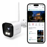 V&auml;line kaamera MEARI WiFi, LAN, Onvif, LED-valgustus, sireeni ja AI tuvastusega
