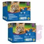 BOZITA niiske toit steriliseeritud kassidele veise- ja kalkunilihaga, 24 x 85 g