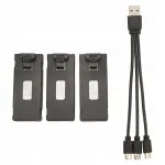 Akukomplekt droonile E88 Pro LS E525 Pro 2600mAh, 3 tk