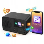 Kaasaskantav internetiraadio WiFi, Bluetooth, USB-C, &auml;ratuskellaga