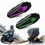 Traadita Bluetooth k&otilde;rvaklapid motorratta kiivrile, MESH, 1000 m vahemikus, 800 mAh, IP67