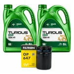 Mootori&otilde;li TURDUS 15W40, 5 l, URSUS C330/C360 &otilde;lifiltriga