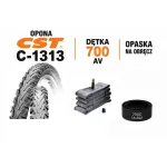 Jalgratta rehvid CST 700x38C (40-622) C-1313 koos 700x35/43C sisekummi ja kaitsmeribaga