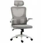 Ergonoomiline reguleeritava k&otilde;rgusega kontoritool, hall, 60x59x122 cm