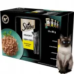 SHEBA DELICATESSE m&auml;rg kassitoit suurtele kassidele linnuliha, 12 x 85 g