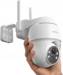 V&auml;ljas valvekaamera COOAU 2K, WiFi, IP66, laetav, inimtuvastusega, 355&deg;/90&deg; p&ouml;&ouml;ratav
