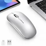 Traadita v&auml;ga &otilde;huke Bluetooth-hiir, 2.4G, Type-C, vaikne, 3 DPI, h&otilde;bedane