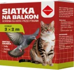 Balkoniv&otilde;rk kassidele ja lindudele, 2x3 m, 50 mm silmad, ilma puurimiseta