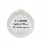 Etiketid DYMO LW 99010 S0722370, 28 x 89 mm, 130 t&uuml;kki rullis