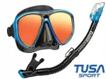 Snorkeldamiskomplekt TUSA POWERVIEW MIRROR mask ja DRY UC2425 FB toru