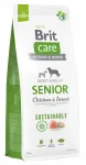 Kuivtoit BRIT CARE Sustainable Senior kanaliha ja putukatega, 12 kg