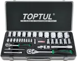 T&ouml;&ouml;riistakomplekt TOPTUL 1/4" 1/2", 34 tk