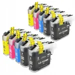 Brother LC123 tindikassetid, 10 tk, sobivad DCP-J132W / DCP-J152W / DCP-J552DW / DCP-J752DW printeritele