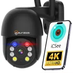 WIRELESS 8MP UHD 4K v&auml;listingi WiFi kaamera valveks