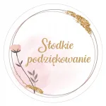Kleepsud "Sweet Thank You" tortule, 24 tk
