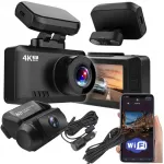 Autokaamera 4K DVR Wi-Fi, GPS, Sony IMX335, Novatek, tagurdamisfunktsiooniga